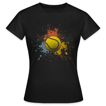Tennis - T-shirt Femme - noir - Devant - AI Model Female 172 dark (172cm)