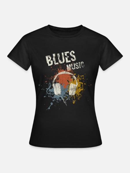 Blues - Frauen T-Shirt - Schwarz