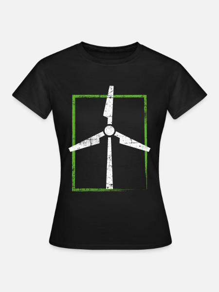 Windenergie - Frauen T-Shirt - Schwarz