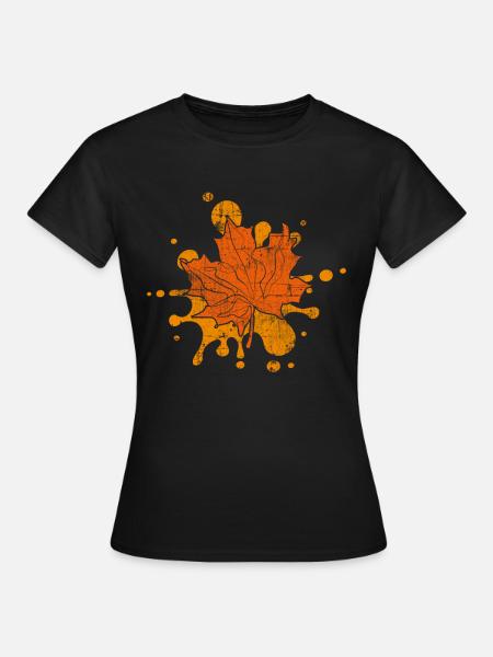 Herbst - Frauen T-Shirt - Schwarz