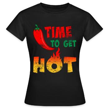 Chili Chili Pepper - Women's T-Shirt - black - Front - AI Model Female 172 dark (172cm)