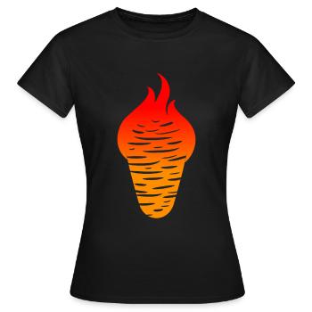 Kebab - Frauen T-Shirt - Schwarz - Vorne - AI Model Female 172 dark (172cm)