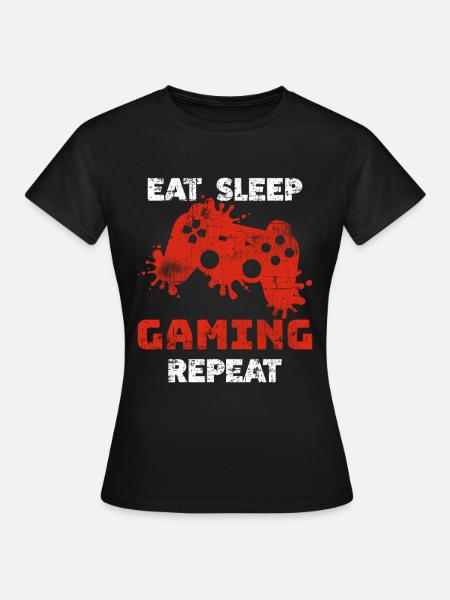 Gaming - Frauen T-Shirt - Schwarz