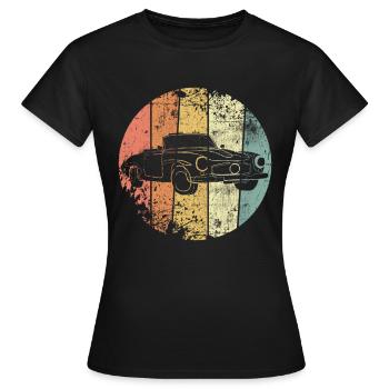 Voitures anciennes - T-shirt Femme - noir - Devant - AI Model Female 172 dark (172cm)