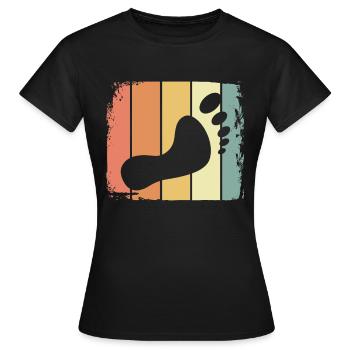 Foot retro - Women's T-Shirt - black - Front - AI Model Female 172 dark (172cm)