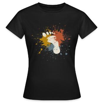 Foot retro - Women's T-Shirt - black - Front - AI Model Female 172 dark (172cm)