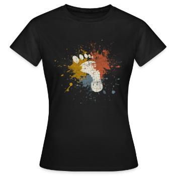 Foot - Women's T-Shirt - black - Front - AI Model Female 172 dark (172cm)