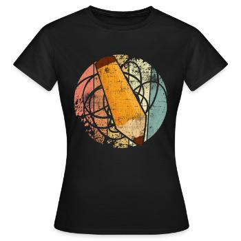 École - T-shirt Femme - noir - Devant - AI Model Female 172 dark (172cm)