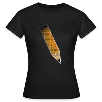 Draw - Women's T-Shirt - black - Front - AI Model Female 172 dark (172cm)