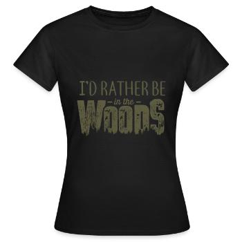 Nature en plein air - T-shirt Femme - noir - Devant - AI Model Female 172 dark (172cm)