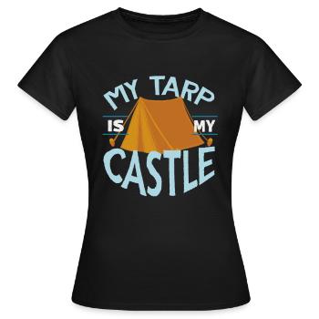 tente - T-shirt Femme - noir - Devant - AI Model Female 172 dark (172cm)
