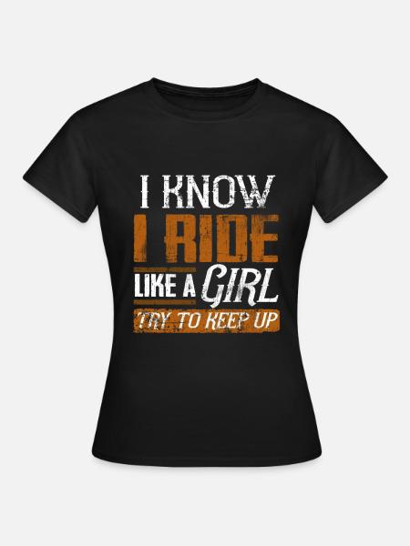 Reiter Mädchen Pferdemädchen - Frauen T-Shirt - Schwarz