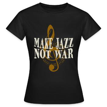 jazz - T-shirt Femme - noir - Devant - AI Model Female 172 dark (172cm)