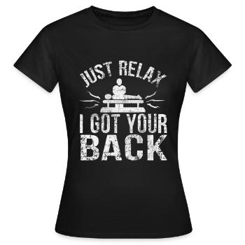 physiothérapeute - T-shirt Femme - noir - Devant - AI Model Female 172 dark (172cm)