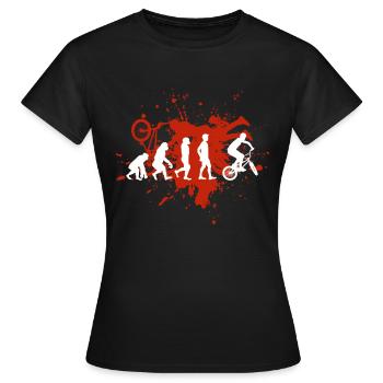 BMX - Frauen T-Shirt - Schwarz - Vorne - AI Model Female 172 dark (172cm)