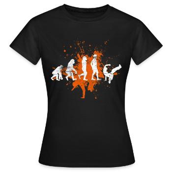 Breakdancing - Frauen T-Shirt - Schwarz - Vorne - AI Model Female 172 dark (172cm)