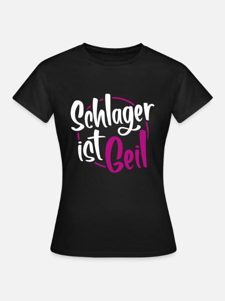 Schlager - Frauen T-Shirt - Schwarz