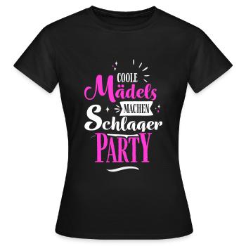 Filles Schlager - T-shirt Femme - noir - Devant - AI Model Female 172 dark (172cm)