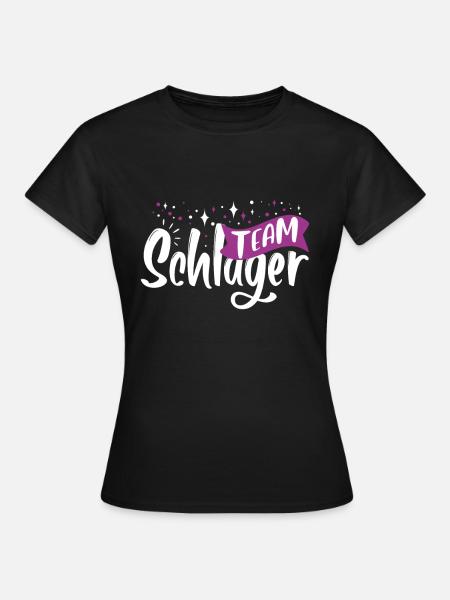 Team Schlager - Frauen T-Shirt - Schwarz