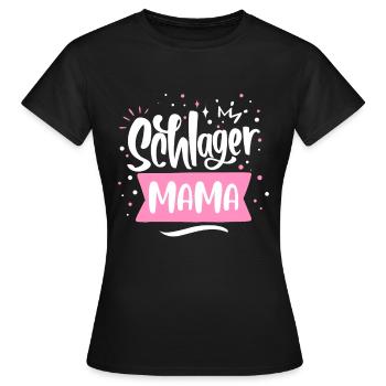 Schlager Mama - T-shirt Femme - noir - Devant - AI Model Female 172 dark (172cm)