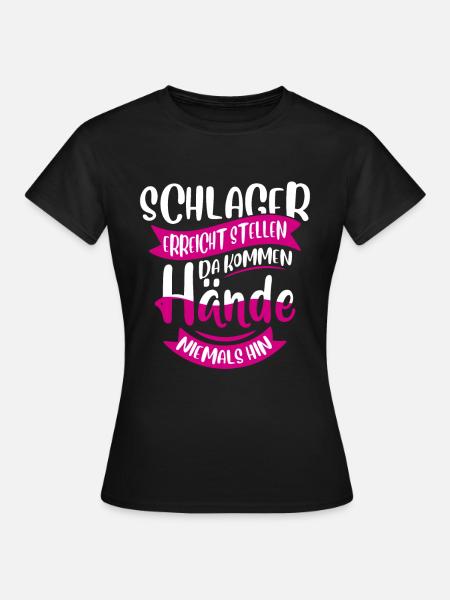 Schlager - Frauen T-Shirt - Schwarz