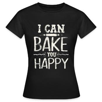 faire cuire au four - T-shirt Femme - noir - Devant - AI Model Female 172 dark (172cm)
