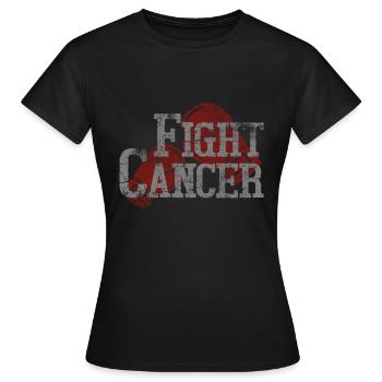 Lutte contre le cancer - T-shirt Femme - noir - Devant - AI Model Female 172 dark (172cm)
