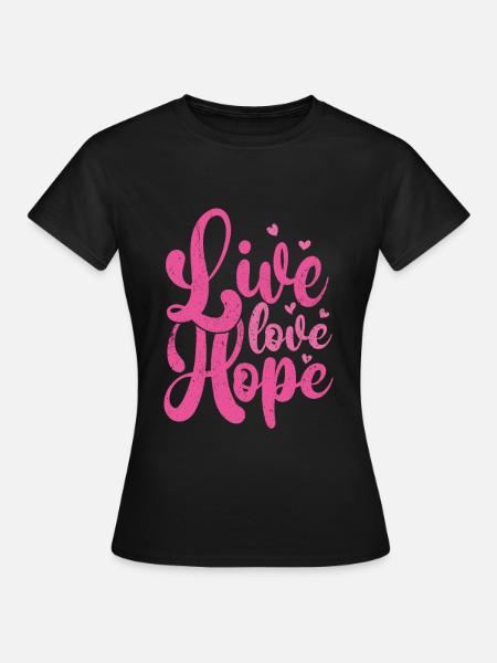 Brustkrebs - Frauen T-Shirt - Schwarz