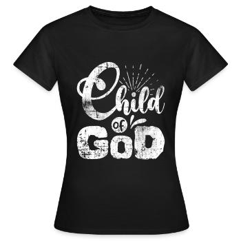 God - Women's T-Shirt - black - Front - AI Model Female 172 dark (172cm)
