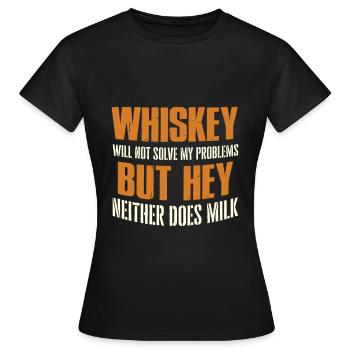 whisky - T-shirt Femme - noir - Devant - AI Model Female 172 dark (172cm)