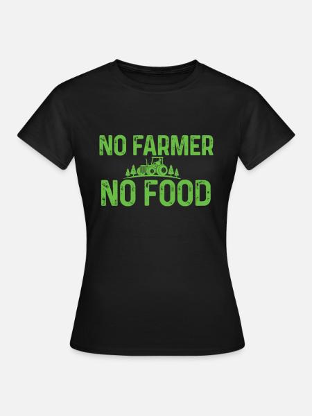 Landwirt - Dame-T-shirt - sort