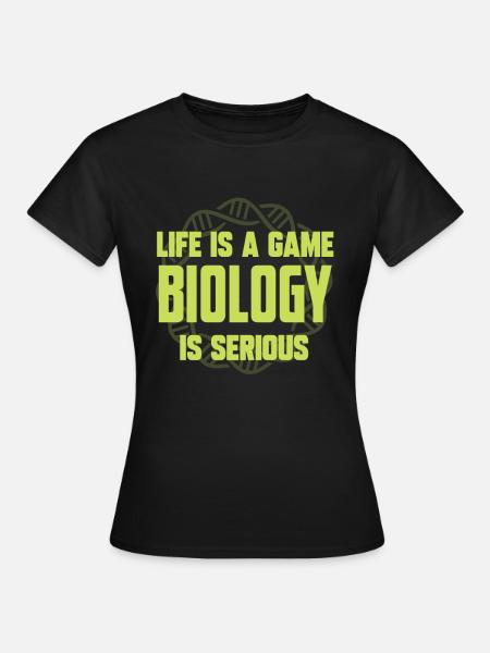 Biologie - Frauen T-Shirt - Schwarz