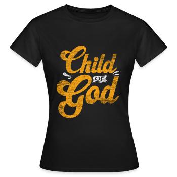 God - Women's T-Shirt - black - Front - AI Model Female 172 dark (172cm)