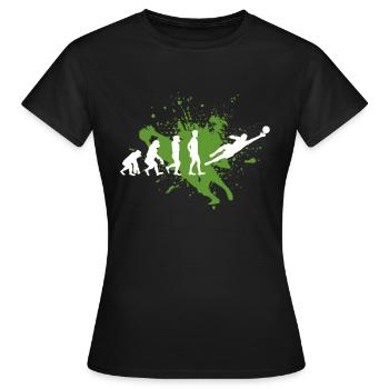 Gardien de but - T-shirt Femme - noir - Devant - AI Model Female 172 dark (172cm)