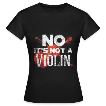 violoncelle - T-shirt Femme - noir - Devant - AI Model Female 172 dark (172cm)
