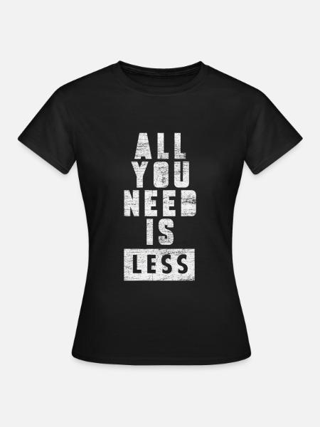 Minimalismus - Frauen T-Shirt - Schwarz