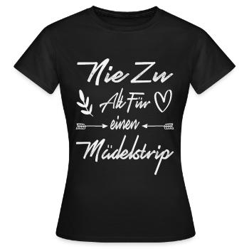 Voyage entre filles Voyage entre filles Tour des filles d'âge - T-shirt Femme - noir - Devant - AI Model Female 172 dark (172cm)