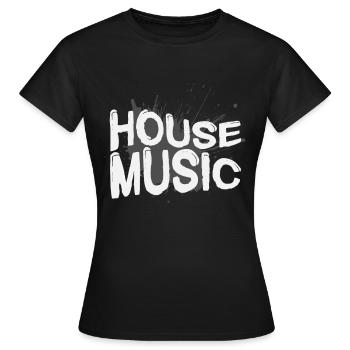Musique house - T-shirt Femme - noir - Devant - AI Model Female 172 dark (172cm)