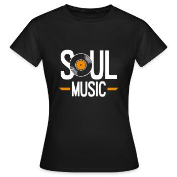 Musique soul - T-shirt Femme - noir - Devant - AI Model Female 172 dark (172cm)