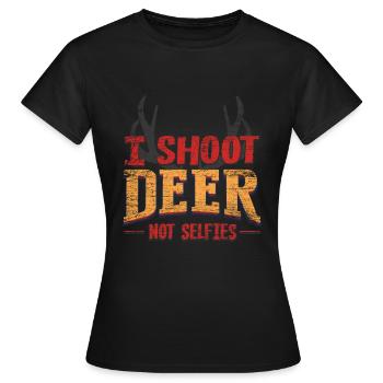 Hunter - Women's T-Shirt - black - Front - AI Model Female 172 dark (172cm)