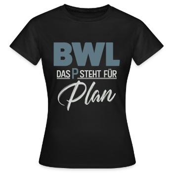 BWL - Frauen T-Shirt - Schwarz - Vorne - AI Model Female 172 dark (172cm)