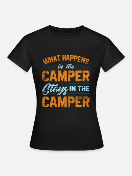 Camper Van - Frauen T-Shirt - Schwarz