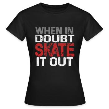 patinage - T-shirt Femme - noir - Devant - AI Model Female 172 dark (172cm)