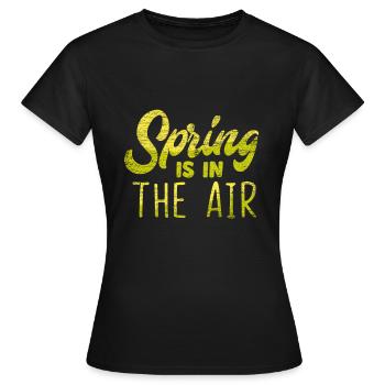 Printemps - T-shirt Femme - noir - Devant - AI Model Female 172 dark (172cm)