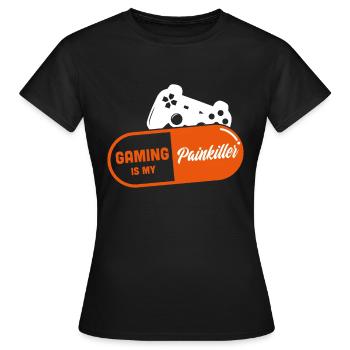 Gaming - T-shirt Femme - noir - Devant - AI Model Female 172 dark (172cm)