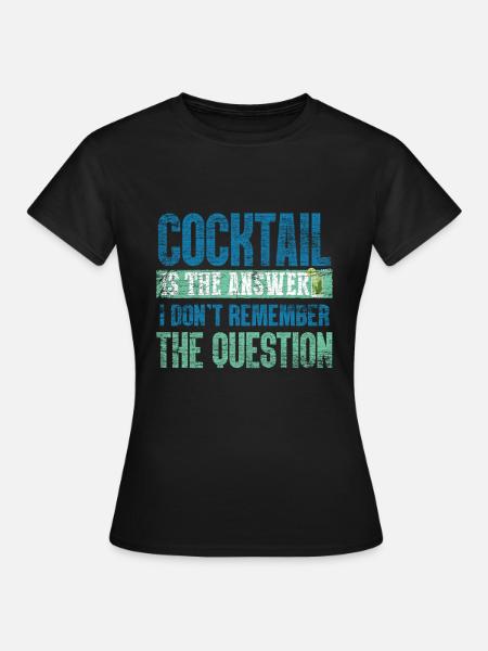 Cocktail Bar - Frauen T-Shirt - Schwarz