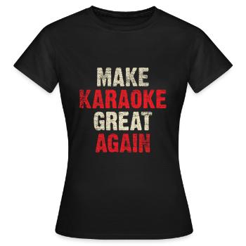 Karaoke - T-shirt Femme - noir - Devant - AI Model Female 172 dark (172cm)