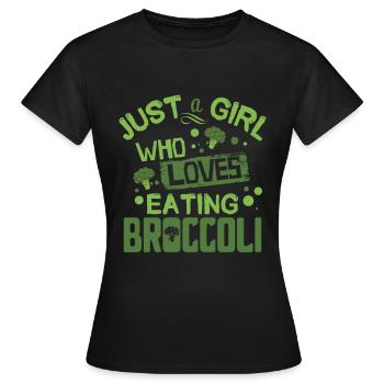 brocoli - T-shirt Femme - noir - Devant - AI Model Female 172 dark (172cm)
