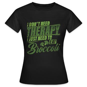 brocoli - T-shirt Femme - noir - Devant - AI Model Female 172 dark (172cm)
