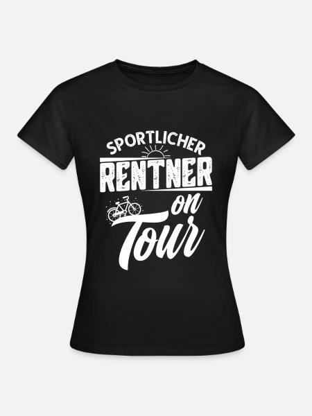 Rente Fahrrad - Frauen T-Shirt - Schwarz